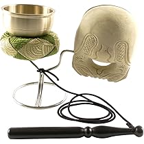 Amazon｜shingon.shop 印金 木魚 引磬 杢魚 セット 携帯に便利な